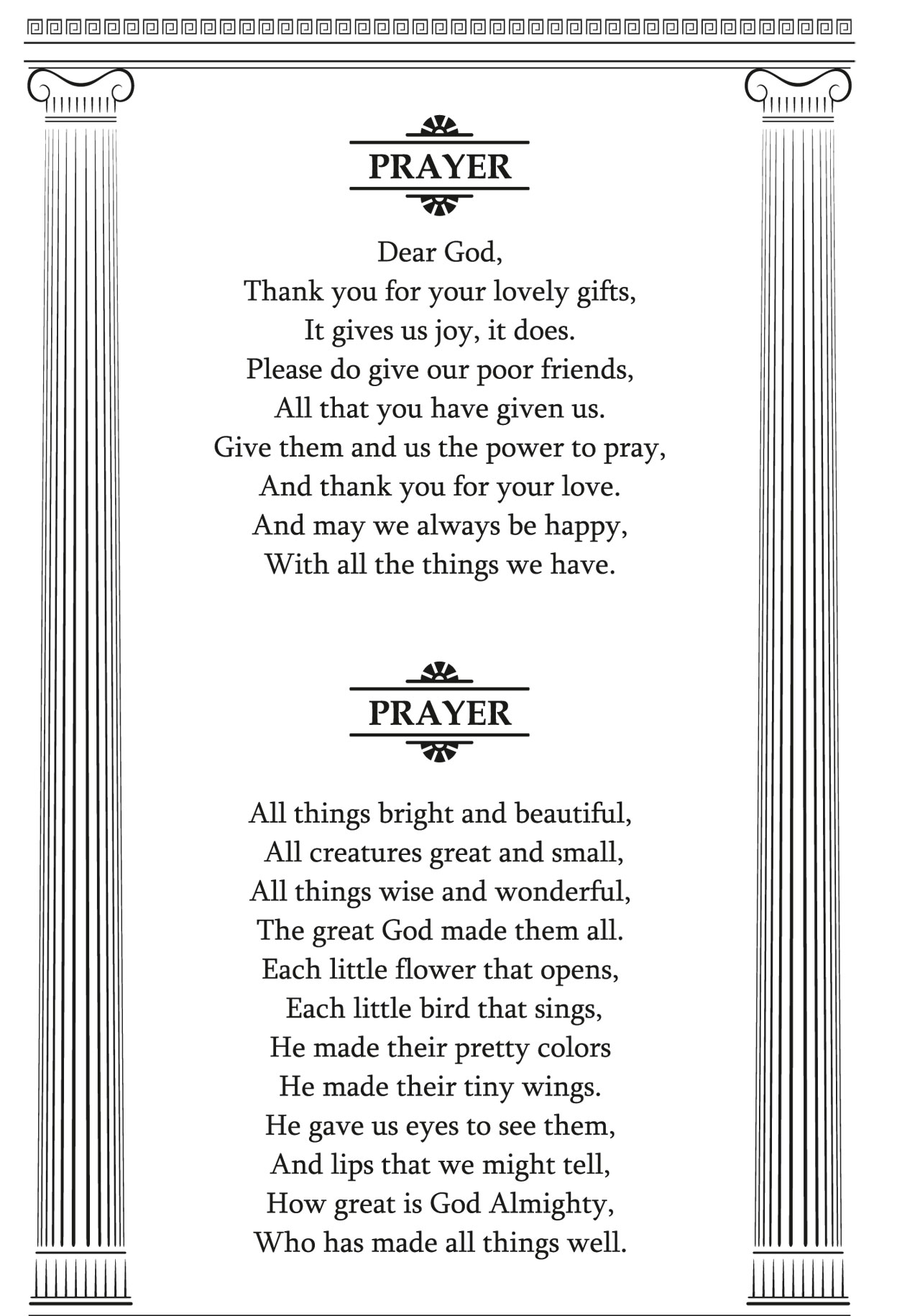 Pledge & School Prayer